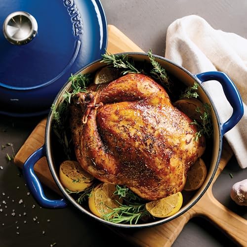 Tramontina Bestow Enameled Cast Iron 5.5-Qt Round Dutch Oven Pot with Lid - Image 2