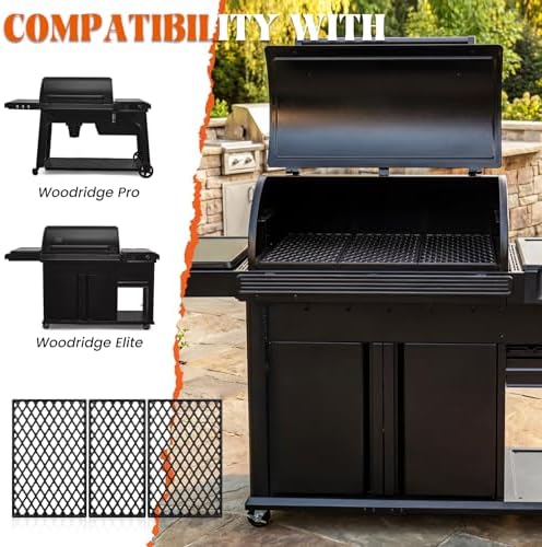 Grill Grate for Traeger Woodridge Pro Cast Iron Cooking Grid Woodridge Elite Replacement Parts Wood Pellet Smoker KIT0976 - Image 4
