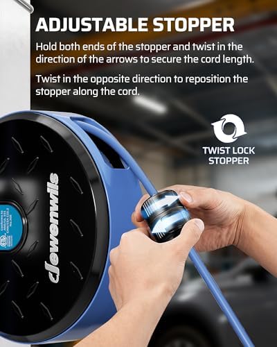 DEWENWILS Ceiling/Wall Mount Retractable Extension Cord Reel with 30FT Cord - Image 6