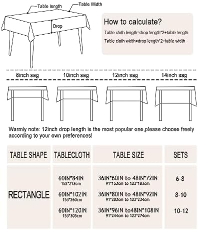 Outdoor Tablecloth with Umbrella Hole Umbrella Tablecloth Patio Tablecloths with Zipper for Courtyards, Terraces, and Beaches 60 x 84 in - Image 6