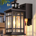 Outside Wall Lighting for House with GFCI Outlet, Oil-Rubbed Bronze Motion Sensor Outdoor Lights with Bubble Glass, Outdoor Sconce Light Wall Lantern, Exterior Garage Lights for Coach, Doorway by OPAXIS