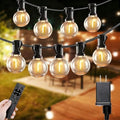 SANBEN Outdoor String Lights-50ft 25+1 G40 Bulbs Patio Lights with Remote by SanbenLighting