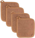 RITZ Terry Potholder & Hot Pad: Unparalleled Heat Resistant, Durable 100% Cotton – Ergonomically Designed for Optimal Grip – Easy-Care Machine Washable – 4-Pack, Copper by RITZ