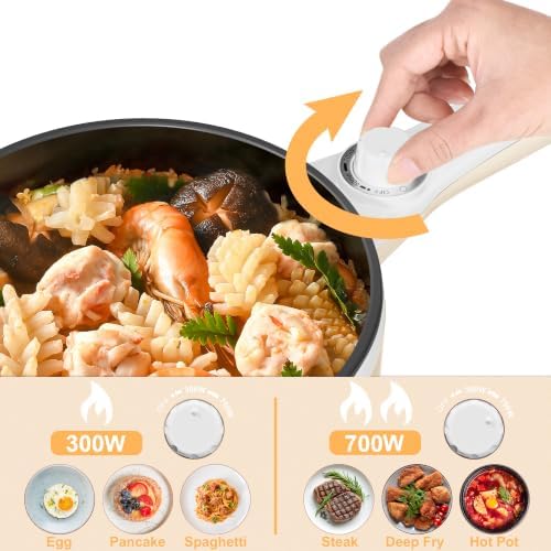 Dezin Electric Pot, 1.5L Non-Stick Portable Hot Pot Electric Upgraded, 700W - Image 3