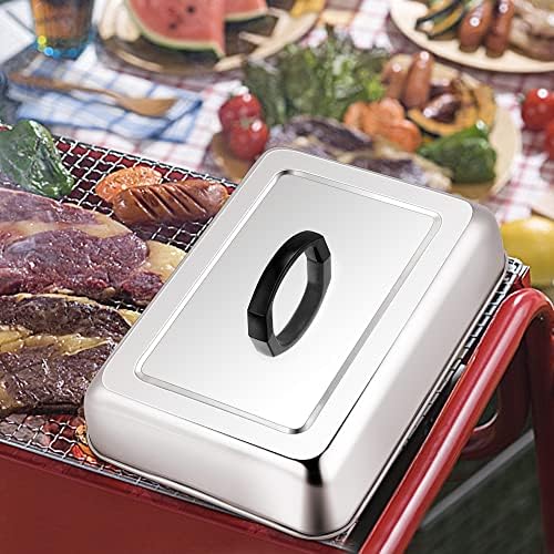Leonyo 13x9IN Large Rectangular Stainless Steel Griddle Basting Cover Dome - Image 6