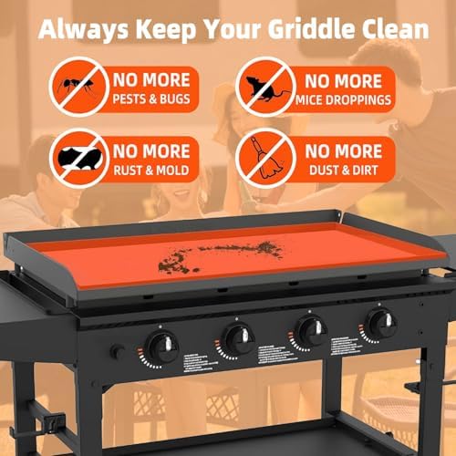 Silicone Blackstone Griddle Cover 36，Heavy Duty Food Grade Silicone Mat, Silicone Griddle Cover， All Season Griddle Top Protective for Grill Accessories - Image 4
