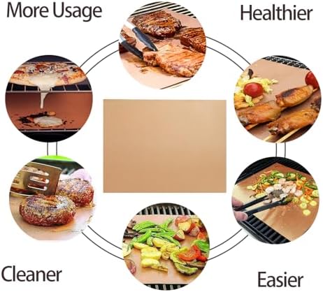 Set of 8 Copper Grill Mats for Outdoor Gas Grill - Image 5