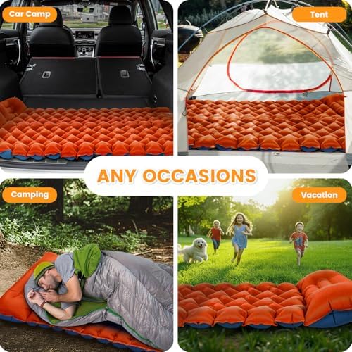 4-Inch Camping Sleeping Pad with Foot Pump - Image 7