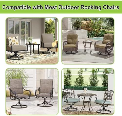OwnMy 4 Pack Patio Rocking Chair Fiberglass Spring Plates Replacement Parts - Image 7