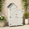 Wooden Outdoor Storage Cabinet Set by Unknown