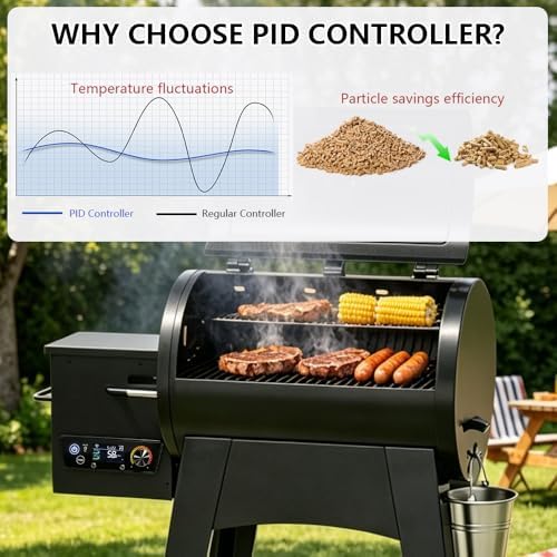 Upgraded WiFi and Bluetooth PID Trapezoid Control Board with Smart APP Control for Pit Boss Wood Pellet Grill Lexington 540/Classic 700/Austin XL 1000/440FB1 Matte Black Models - Image 5