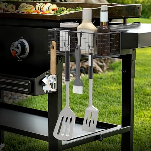 1PACK Magnetic Grill Caddy for Grills, Space Saving Outdoor Griddle Accessories Organizer, BBQ Storage Box for Weber Grill and Blackstone Griddle - Image 7