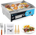 IRONWALLS Commercial Griddle Electric 22”, 3000W Electric Flat Top Grill, Stainless Steel Countertop Electric Griddle Nonstick with 122~572℉Adjustable Temperature Control for Restaurant Kitchen by IRONWALLS