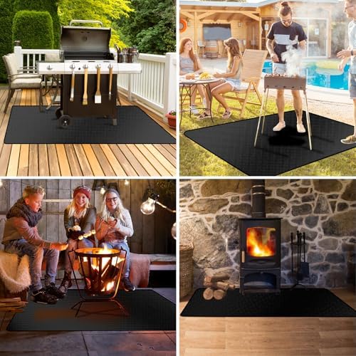 48X36in Grill Mats for Outdoor Grill,Waterproof,OilProof,Fireproof,Fits Most Grills, Smokers, Griddles and Outdoor Charcoal, Flat Top,Deck and Patio Protector - Image 6