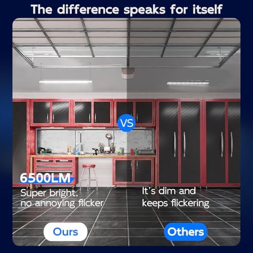hykolity 60W 4FT Linkable LED Shop Light forGarage,6500LM - Image 5