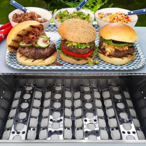GasSaf 16" Briquettes Tray for Summerset Sizzler 26" 32" 40" Grill, Parts for RCS Premier RJC009P RJC32A RJC26A RJC40A RJC32AL RJC40AL Grill Briquettes Heat Plates, 4 Packs 16 x 6.5 Sizzler Plates - Image 6
