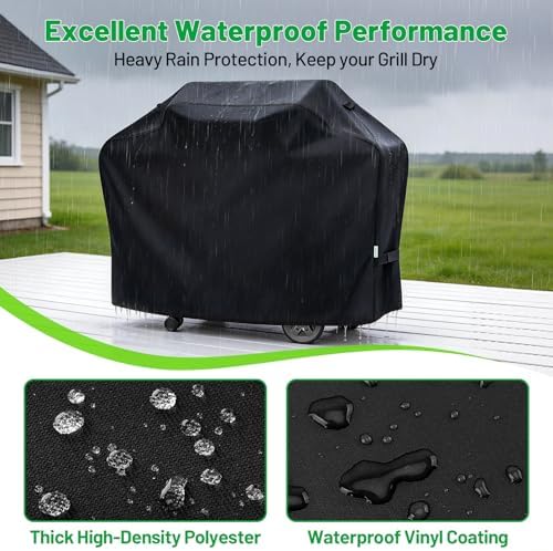 55 Inch Grill Cover for Outdoor Grill, Waterproof BBQ Grill Cover - Image 2