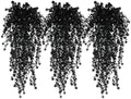RECUTMS Black Hanging Flowers Faux Hanging Plants Black Artificial Plants by RECUTMS
