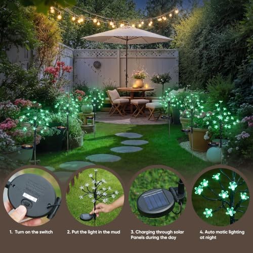 2 Pack Solar Halloween Lights Outdoor Waterproof Halloween Decorations - Image 5