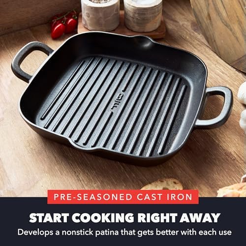 GreenPan x Bobby Flay 11" Pre-Seasoned Cast Iron Square Grill Pan - Image 2