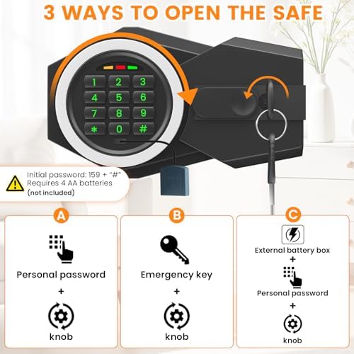 5.6 Cuft Drop Safe Box for Business, Money Safe with Quick Place Drop Slot - Image 6