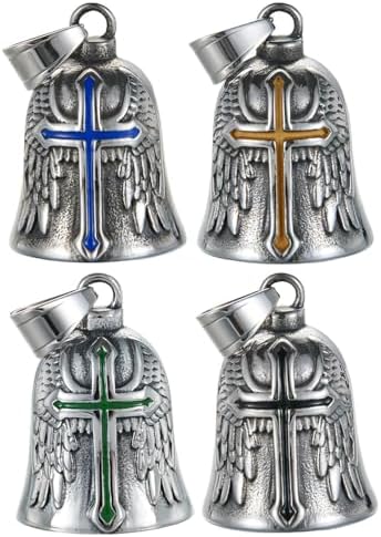 Motorcycle Bell Guardian Angel Gremlin Lucky Charm Gift For Riders by CTZSRGuardianAngelGoodLuckBells