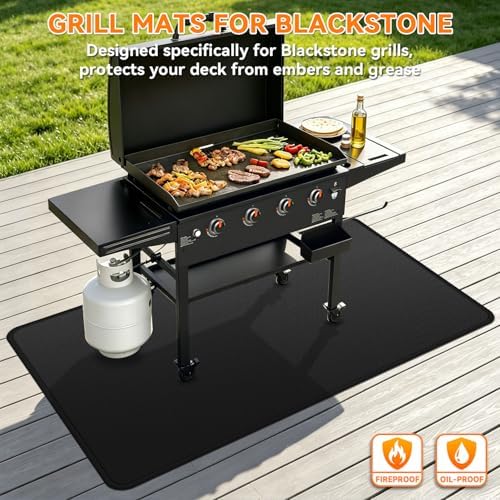 65 x 39 Inch Under Grill Mats for Blackstone Griddle Deck Protector - Image 2