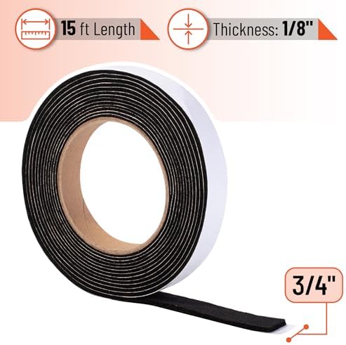 UNCO- Smoker Gasket, 15 FT, 3/4" x 1/8", Smoker Gasket Seal High Temp - Image 2