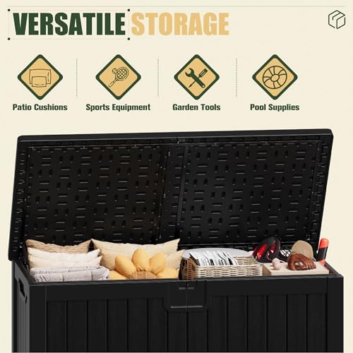 JUMMICO HDPE 250 Gallon Deck Box Double-Wall with Divider - Image 3