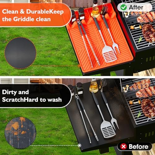16”×11.5” Silicone Grill Mat for Blackstone Barbeque Grill Accessories - Image 3