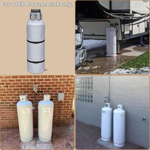 Winter Propane Tank Cover 100lb Gas Van Insulated Storage - Image 5