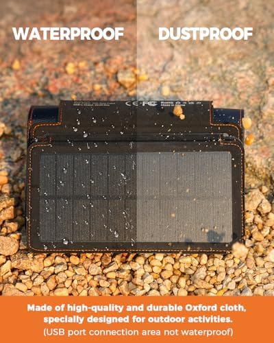 BLAVOR Portable Foldable Solar Charging Pack 10W, Built-in Charging Cable - Image 6