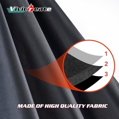 Vivicreate Waterproof BBQ Grill Cover 32 Inch Heavy Duty 420D Fabric Outdoor Barbecue Cover Weatherproof UV Protection Windproof Fits Weber Char-Broil Nexgrill Traeger Smoker Parrilla - Image 3