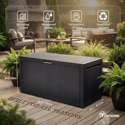 YITAHOME 95 Gallon Large Outdoor Deck Box - Image 2