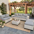 Outdoor Patio Furniture Set PE Wicker Rattan Outdoor Sectional Sofa by MuphyersPatioFurniture