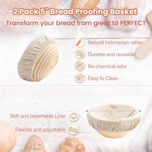YONILL Mini Double Dutch Oven with Lid for Sourdough Bread Baking (Orange) - Image 4