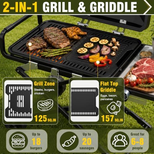 BESTFIRE Foldable Propane tailgate grill Enamel-coated Rust-resistant Body - Image 4