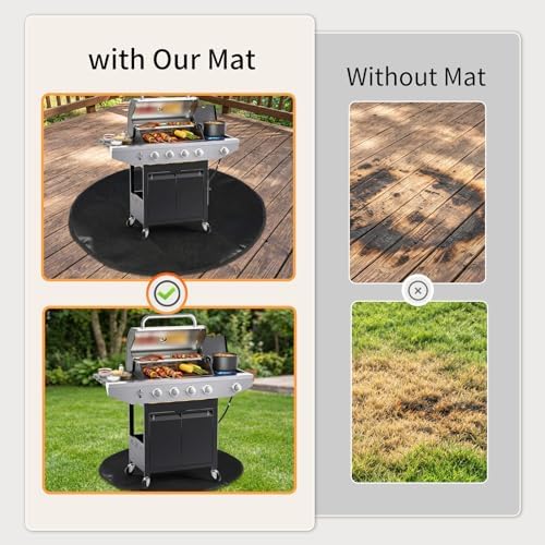 SheeChung Under Grill Mat for Outdoor Grill,Double-Sided Fireproof Fire Mat - Image 5