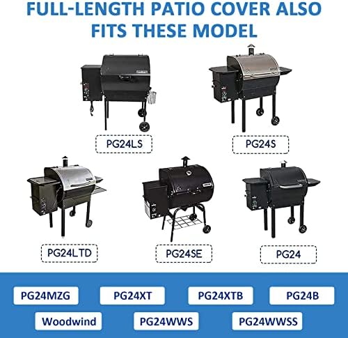 Utheer Pellet Grill Cover for Camp Chef 24 Woodwind Pro DLX/SG w/o Sidekick - Image 3