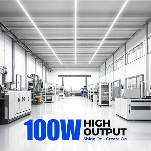 Barrina T8 LED Shop Lights 8FT, 100W 15000LM 5000K, High Output, 12 Packs - Image 3