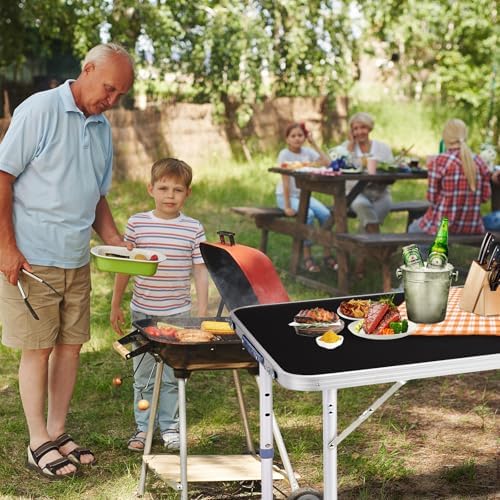 4.0 Ft Folding Portable Camping Table Black - Image 2