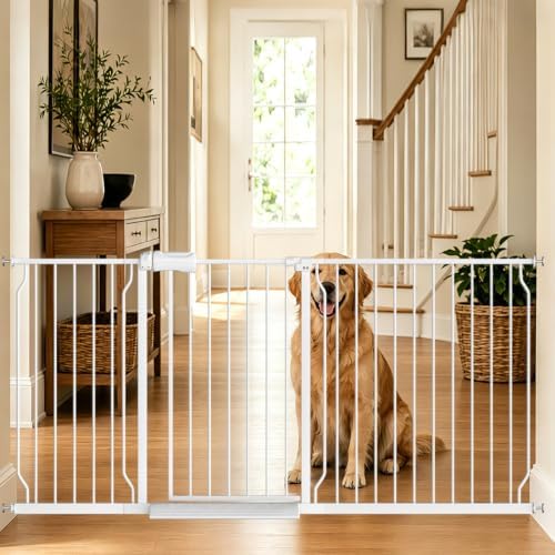 Fairy Baby 71.6-76.3 Inch Extra Wide Baby Gate for Long Doorways Auto-Close by FairyBaby