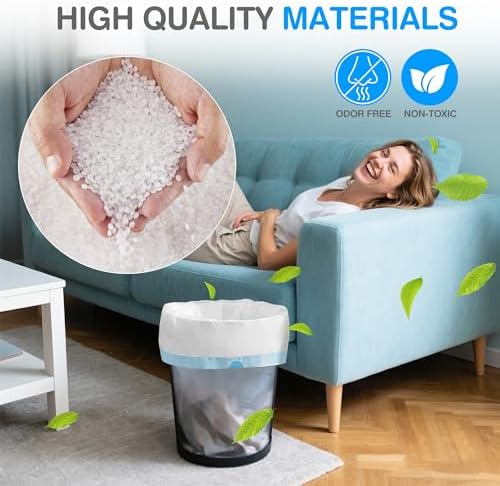 Charmount Small Trash Bags 4 Gallon, 200 Count Drawstring Mini Garbage Bags - Image 5