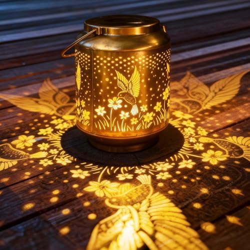Solar Lanterns Garden Decor, Solar Hummingbird Light Outdoor Waterproof by Unknown