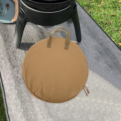 Luxshiny Cast Iron Skillet Bag Grill Pan Storage Bag with Handle 16.92 X 16.92 X 0.78 in Portable Camping Skillet for Bbq Frying Pan Storage and Outdoor Cookware Organizer - Image 6