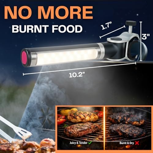 Light Accents 180° LED BBQ Grill Light | Blackstone Griddle and Weber Grill | Outdoor Grilling Gifts for Men Dad Husband, Portable Grill Accessories, Flexible Outdoor BBQ Light - Image 6