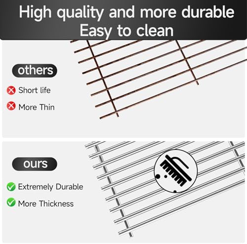 3pcs Stainless Steel Grill Grates for Charbroil, 16.94" x 24.94'' - Image 4