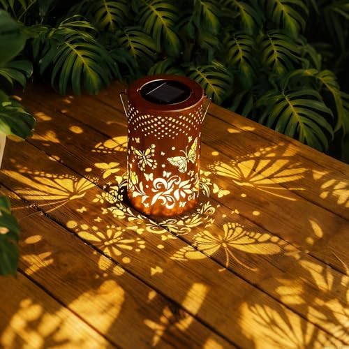 BSGlobal Butterfly Solar Lanterns Outdoor Waterproof Hanging Lights - Image 2
