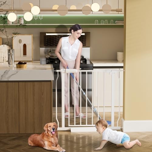 29-34 Inch Wide Baby Gate for Stairs Doorways - Image 2