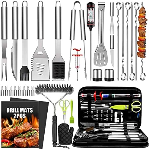 TAIMASI 34Pcs Heavy Duty Grill Accessories Grilling Gifts for Men by Taimasi